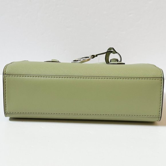 Michael Kors Sheila Small Satchel Shoulder Crossbody Bag Light Sage - Picture 8 of 12